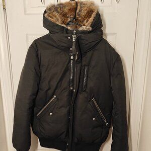 Mackage DIXON 2-in-1 Nordic Tech down bomber with natural fur